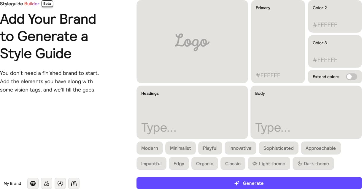 StyleGuide Builder